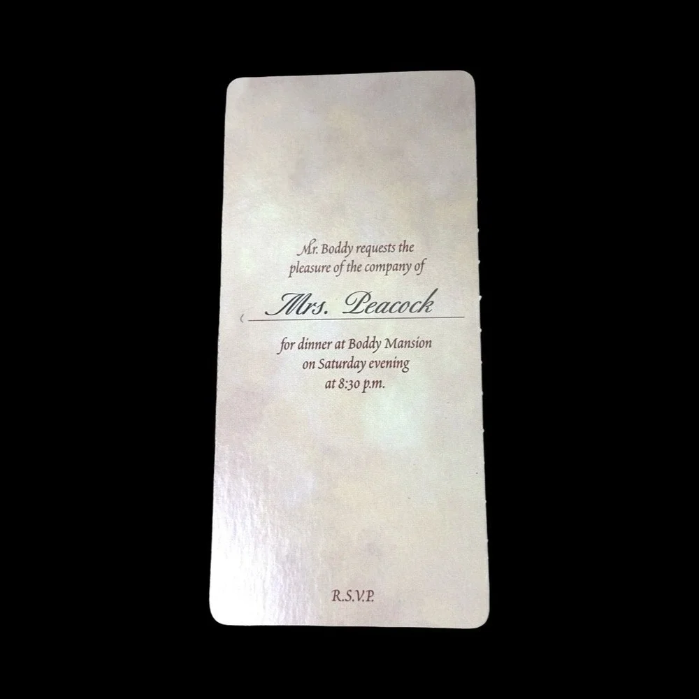 Clue 50th Anniversary RSVP Invitation Replacement Pieces Parts 1998 Lot Of 6